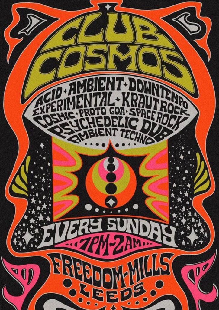 Club Cosmos at Freedom Mills, Leeds - every Sunday 7pm - 2am